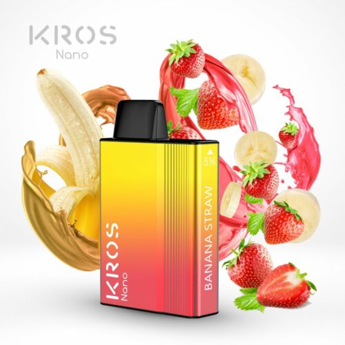 KROS NANO DISPOSABLE ECIG 5000 PUFF STRAWBERRY NANA