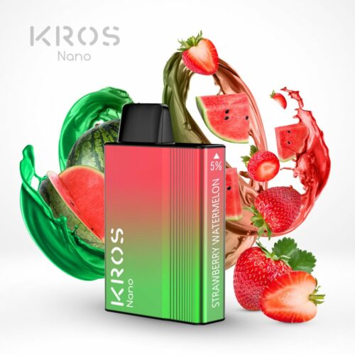 KROS NANO DISPOSABLE ECIG 5000 PUFF STRAWBERRY WATERMELON