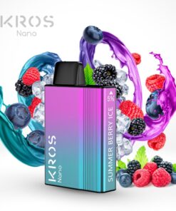 KROS NANO DISPOSABLE ECIG 5000 PUFF SUMMER BERRY ICE