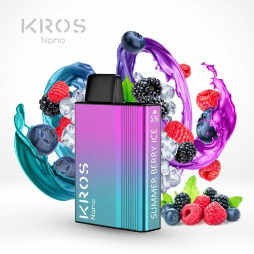 KROS NANO DISPOSABLE ECIG 5000 PUFF SUMMER BERRY ICE