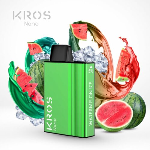 KROS NANO DISPOSABLE ECIG 5000 PUFF WATERMELON ICE