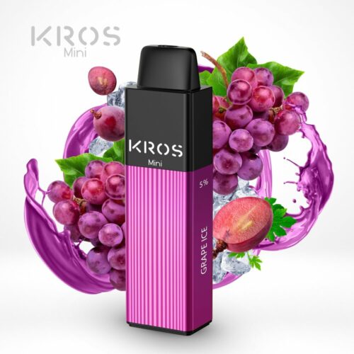 Kros mini 4000 puff ecig Grape Ice