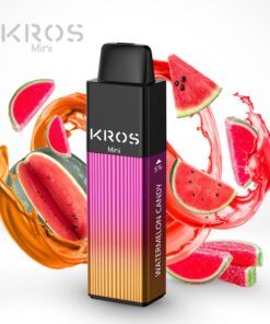 Kros mini 4000 puff ecig watermelon candy 1
