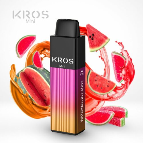 Kros mini 4000 puff ecig watermelon candy 1