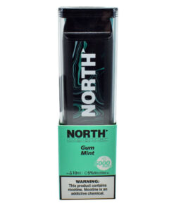 North 10ML 5000 PuffsRechargeable Disposable Vape Device With Mesh Coil E liquid Battery Indicator gum mint