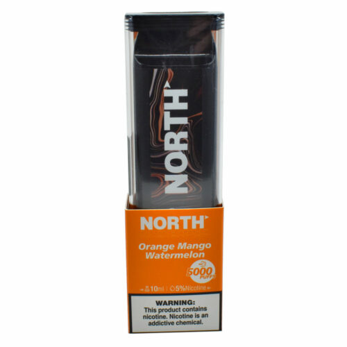 North 10ML 5000 PuffsRechargeable Disposable Vape Device With Mesh Coil E liquid Battery Indicator orange mango watermelon