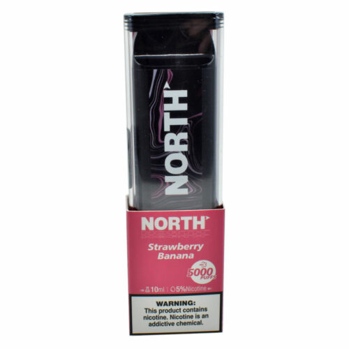 North 10ML 5000 PuffsRechargeable Disposable Vape Device With Mesh Coil E liquid Battery Indicator strawberry banana