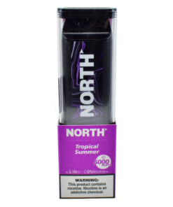 North 10ML 5000 PuffsRechargeable Disposable Vape Device With Mesh Coil E liquid Battery Indicator tropical summer