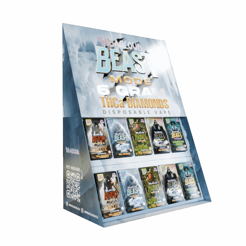 opened display box
