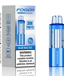 blue razz ice switch pro 30k puffs disposable pod box