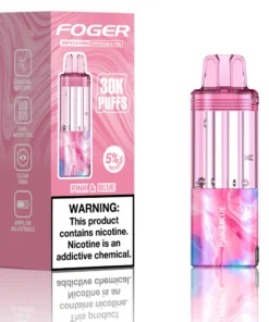 pink and blue foger switch pro 30k puffs disposable pod box