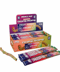 Available Now 7 Dope Rope THC Gummies - Fruit Punch (Sleeve of 20)