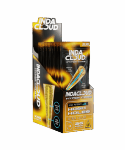 Available Now 18 Indacloud Hash Hole Pre-Roll 2pk - Citrus Cooler (Sleeve of 10)