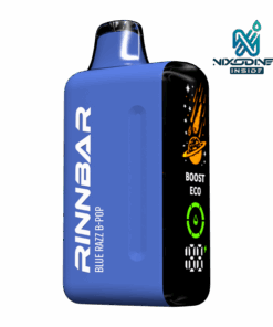 Available Now 18 RINNBAR 50K 22ML Nixodine + CBD - Blue Razz B-Pop (Sleeve of 5)