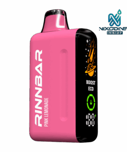 Available Now 24 RINNBAR 50K 22ML Nixodine + CBD - Pink Lemonade (Sleeve of 5)