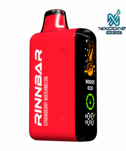 Available Now 23 RINNBAR 50K 22ML Nixodine + CBD - Strawberry Watermelon (Sleeve of 5)