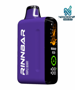 Available Now 4 RINNBAR 50K 22ML Nixodine + CBD - Triple Berry (Sleeve of 5)