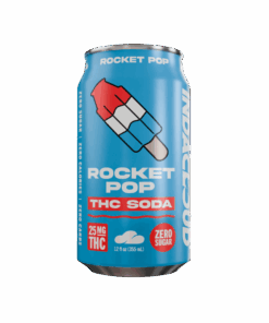 Indacloud Infused 12oz 25mg Cannabis Soda - Rocket Pop (4ct) - Case